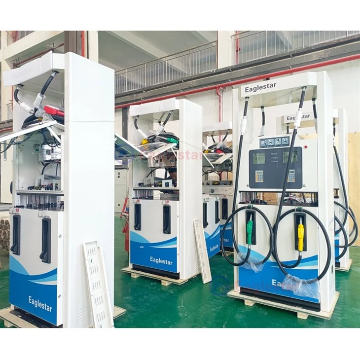 Gasoline Pump Machine At Gas Stations 4 Nozzles Petrol Fuel Dispenser